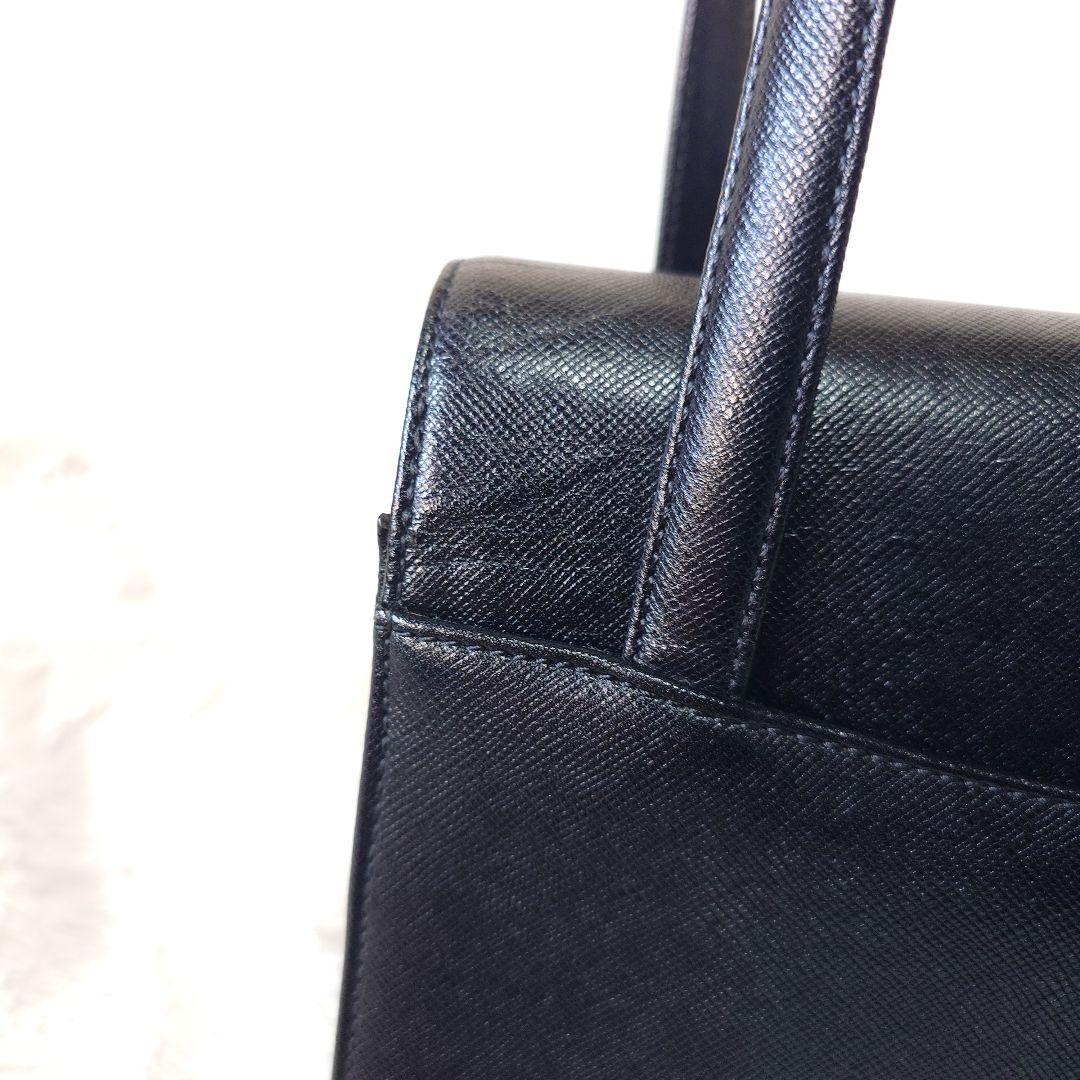 ✨courrèges クレージュ ハンドバッグ フォーマル ブラック ハート金具