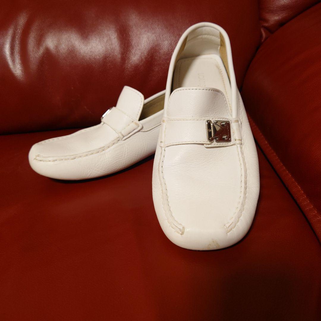 【本物保証】 LOUIS VUITTON ルイヴィトン ホワイトローファー 8