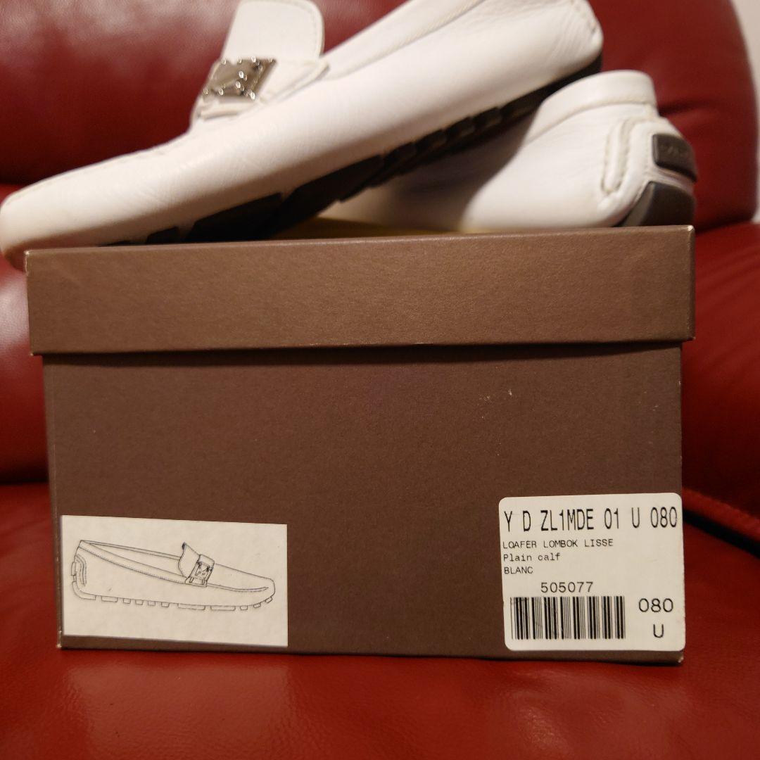 【本物保証】 LOUIS VUITTON ルイヴィトン ホワイトローファー 8