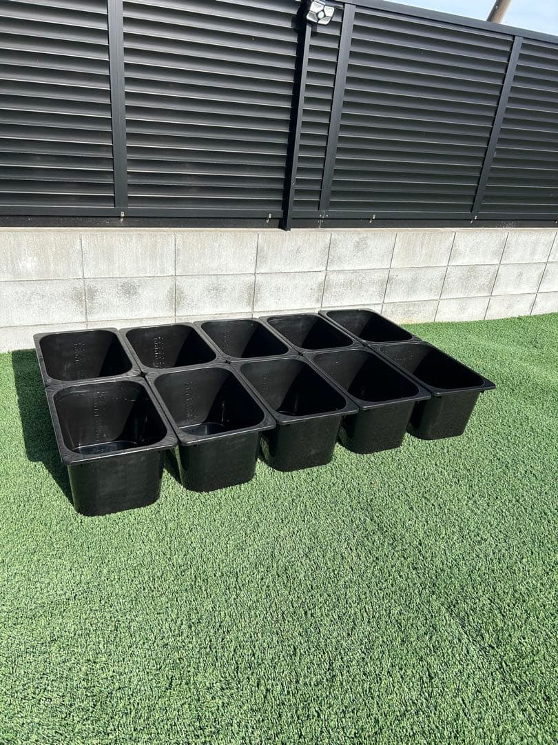 いぶきオリジナル　メダカ飼育舟18Ｌ黒１０個セット