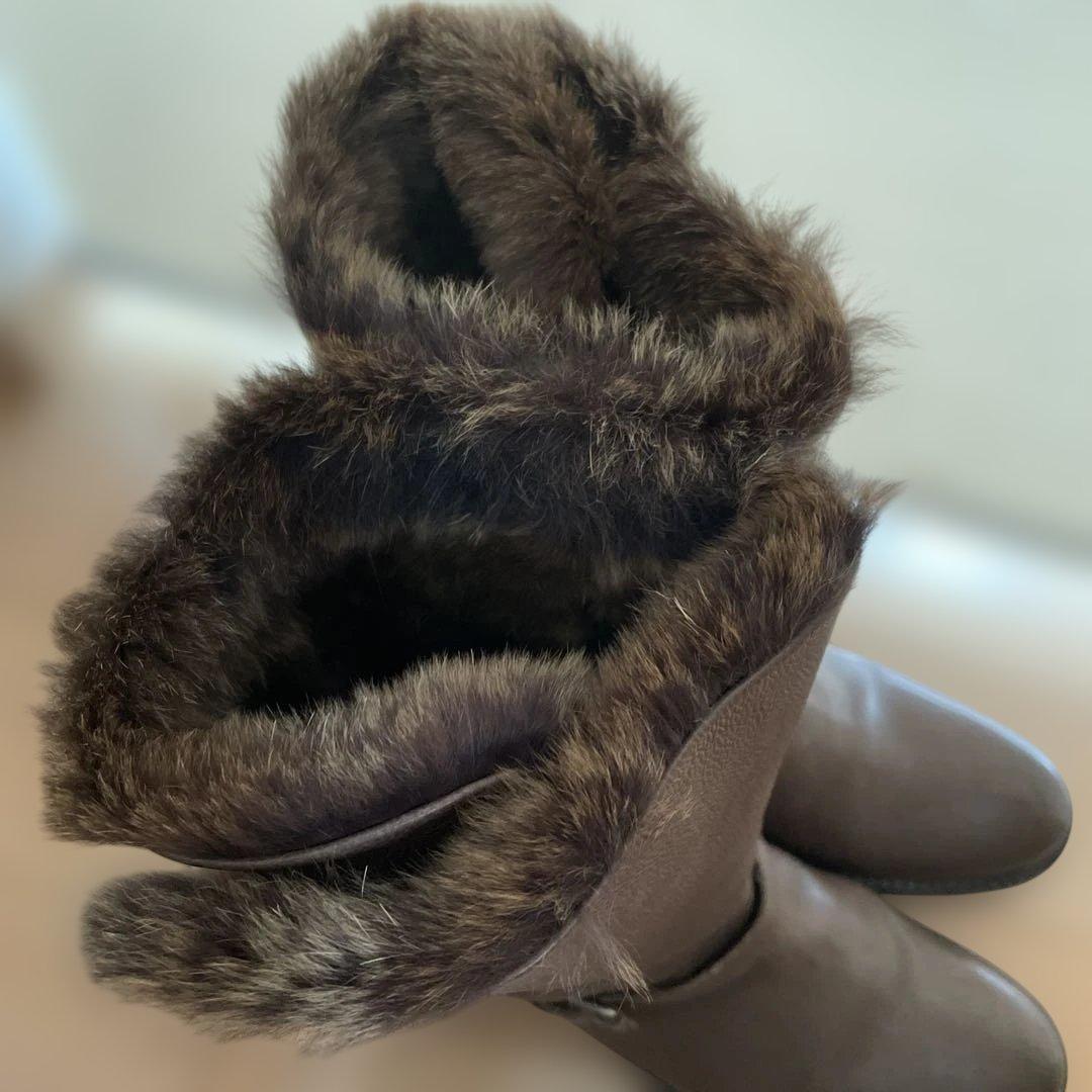 コ*タ様 サルトル　SARTORE エンジニア ブーツ ラビットファー　レザー