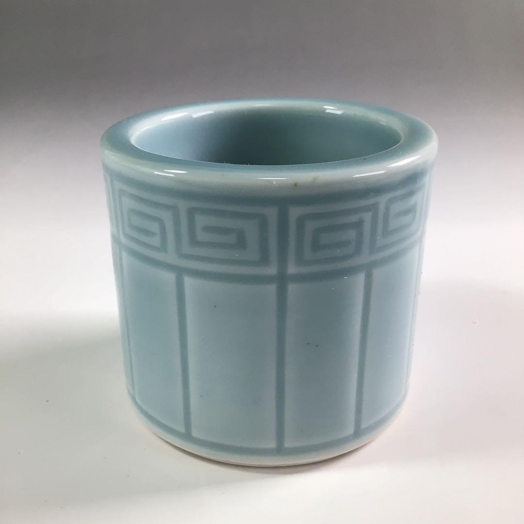 Ｒ３８１　皆具　『加藤鍇次郎造』『青磁皆具』　共箱　茶道具