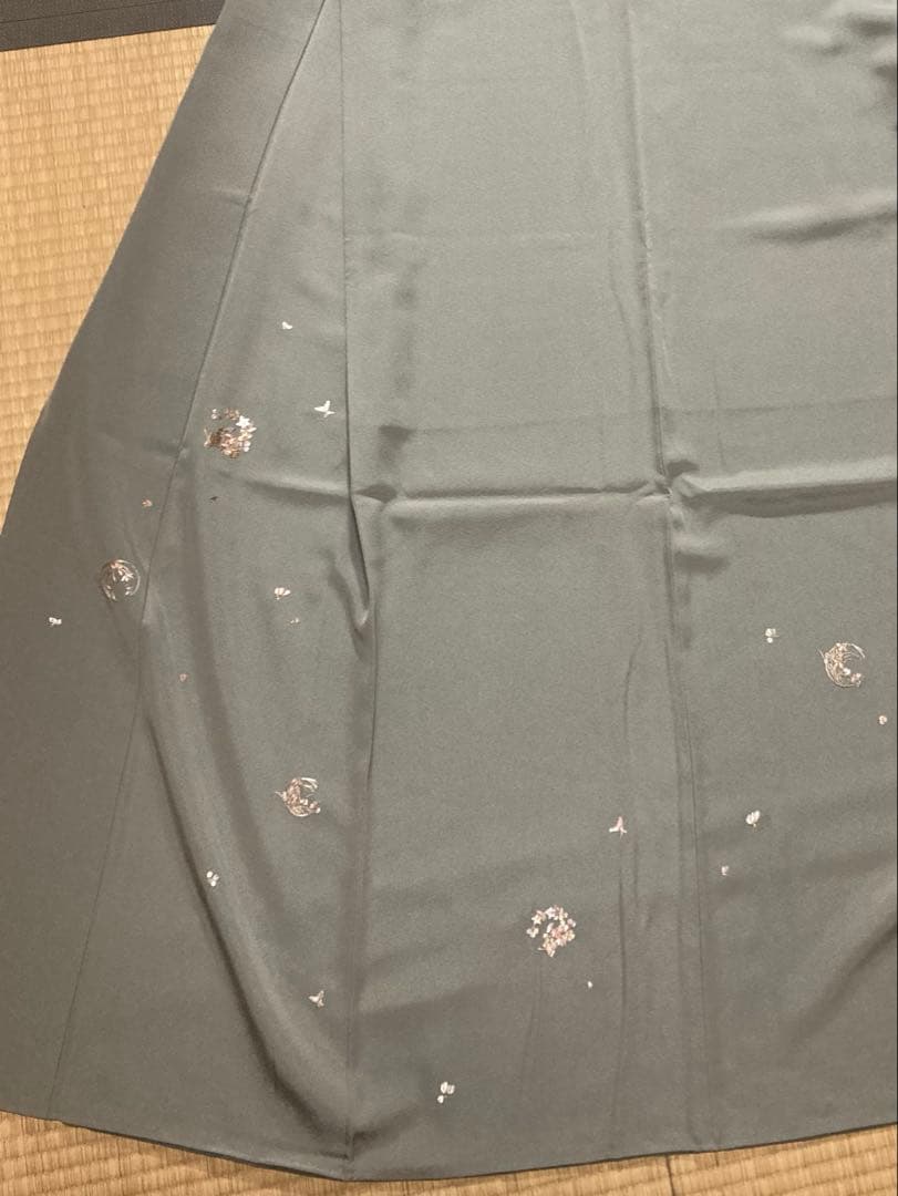 断捨離中　着物 付下げ 花刺繍