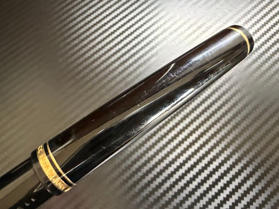 美品 パイロット 初期型 エラボー 万年筆 ブラック SM 軟中字