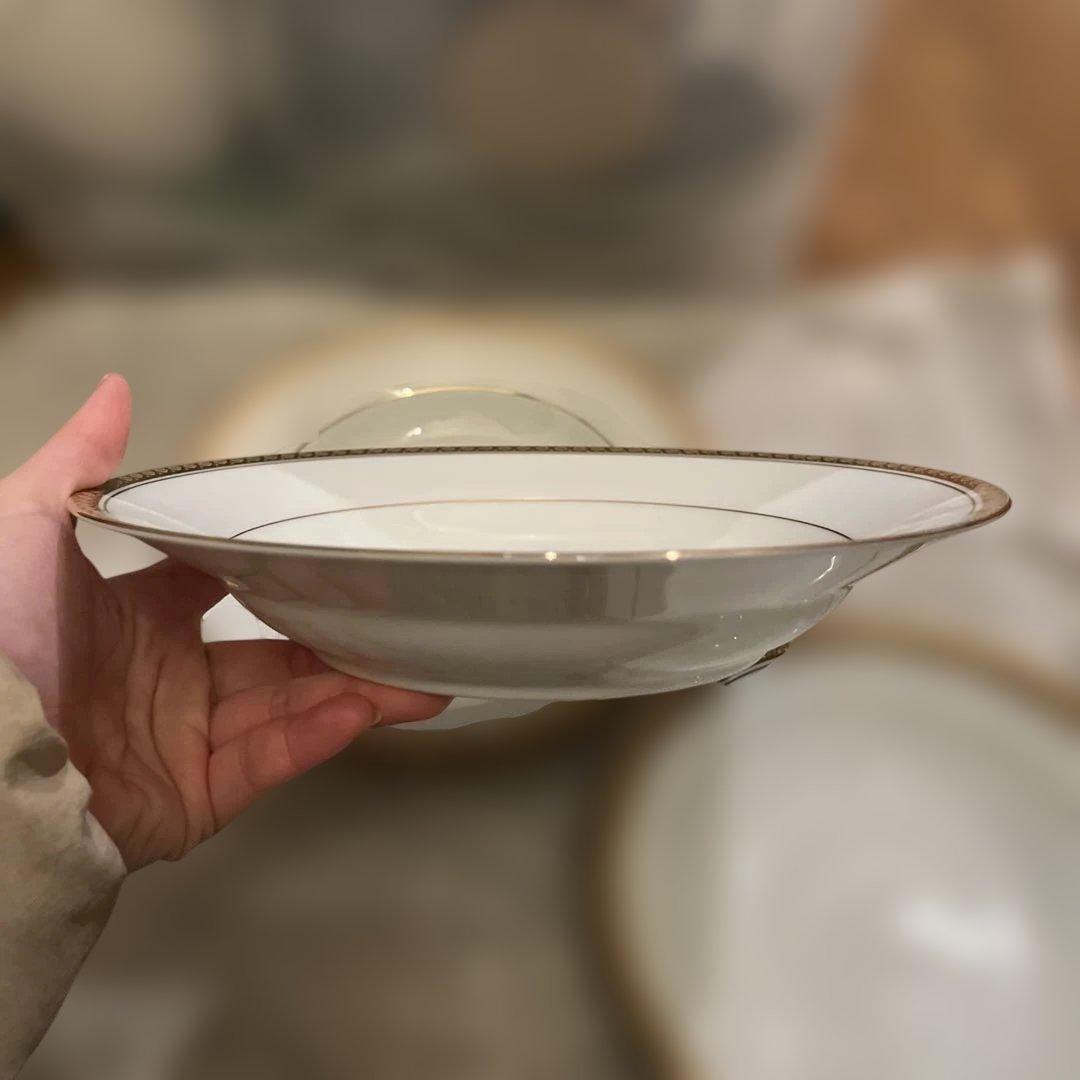 【Noritake】金縁深皿 3枚セット