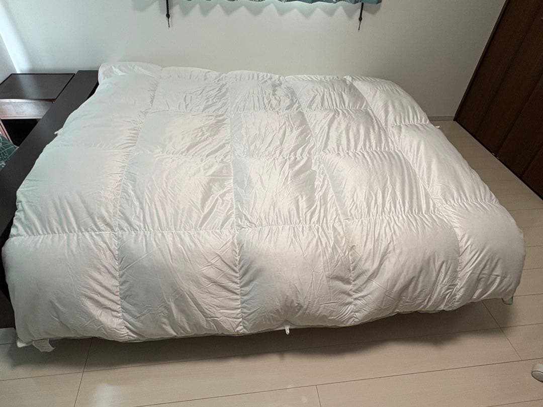 フランスベッド 羽毛掛けふとん　クイーンサイズ　羽毛布団