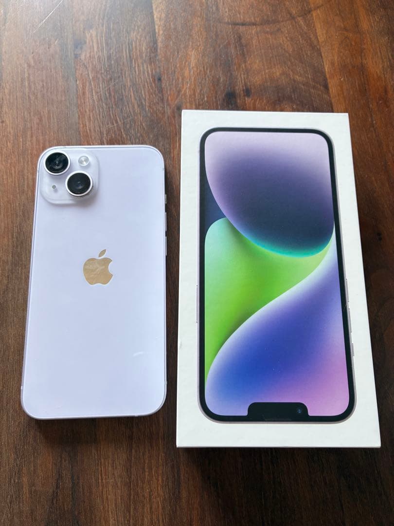 美品 Apple iPhone 14 128GB パープル(SIMフリー)