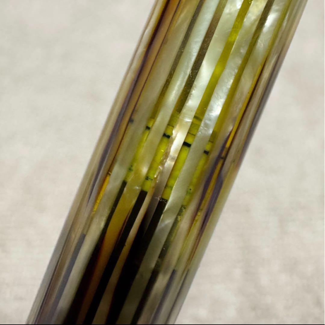 【週末限定価格】ペリカン ヴィンテージ万年筆　#400 茶縞 1950年代　M