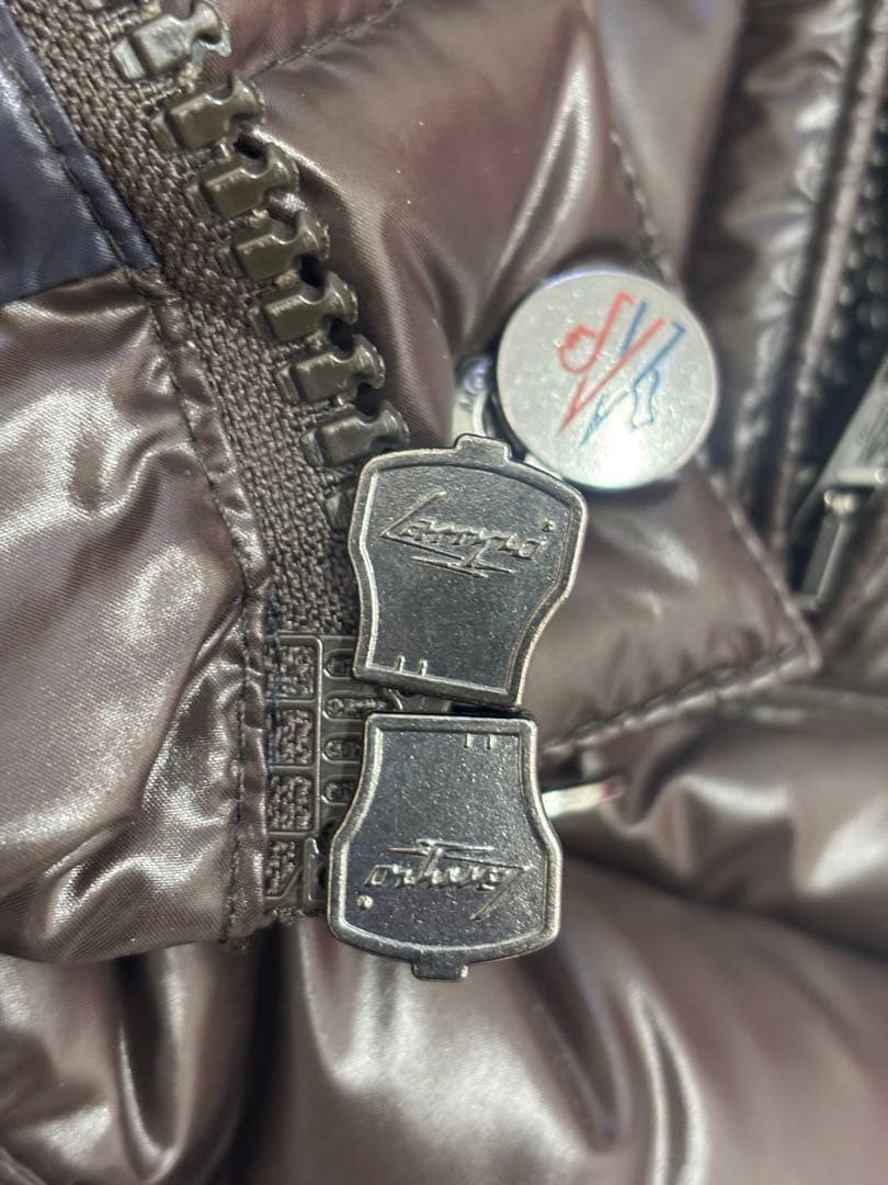 【美品】モンクレール ダウンベスト 正規品 茶系 ブラウン Sサイズ