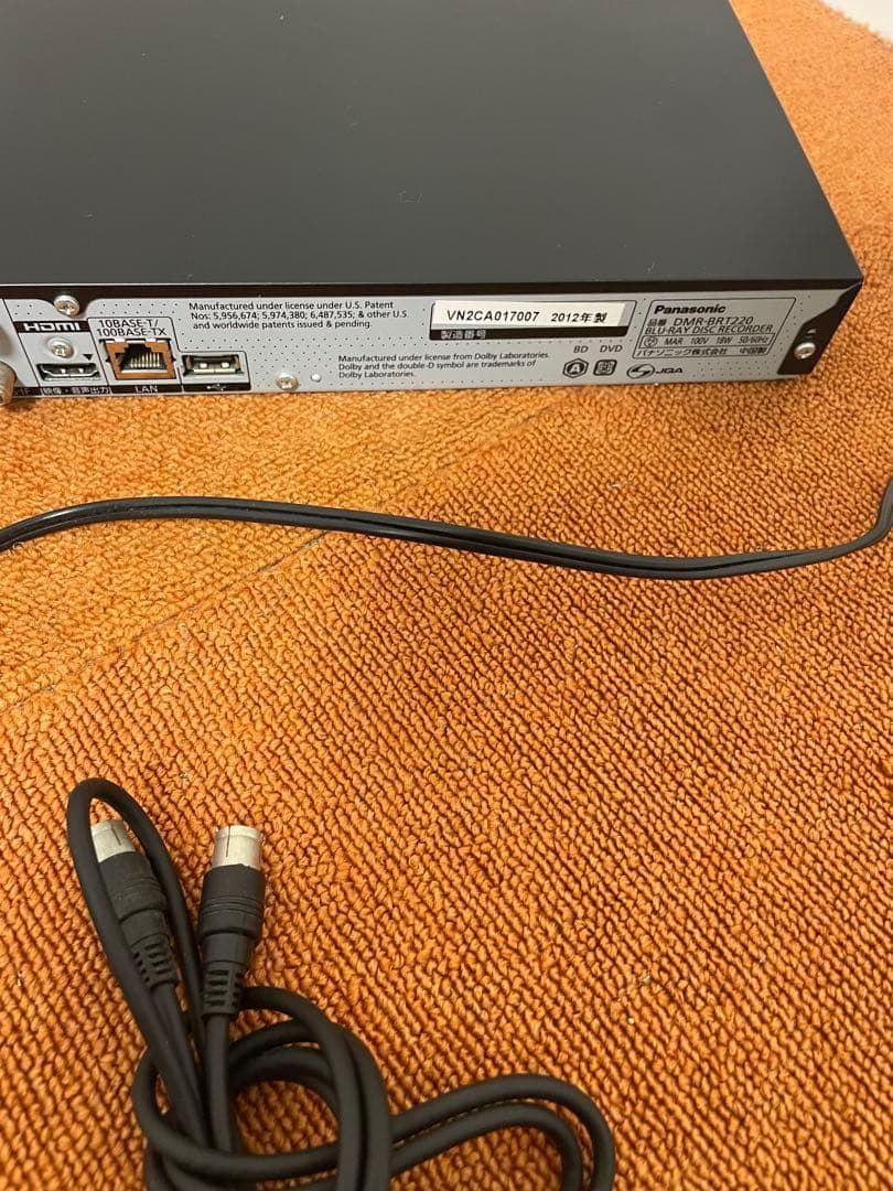 Panasonic ブルーレイディスクレコーダー　ブルーレイレコーダー