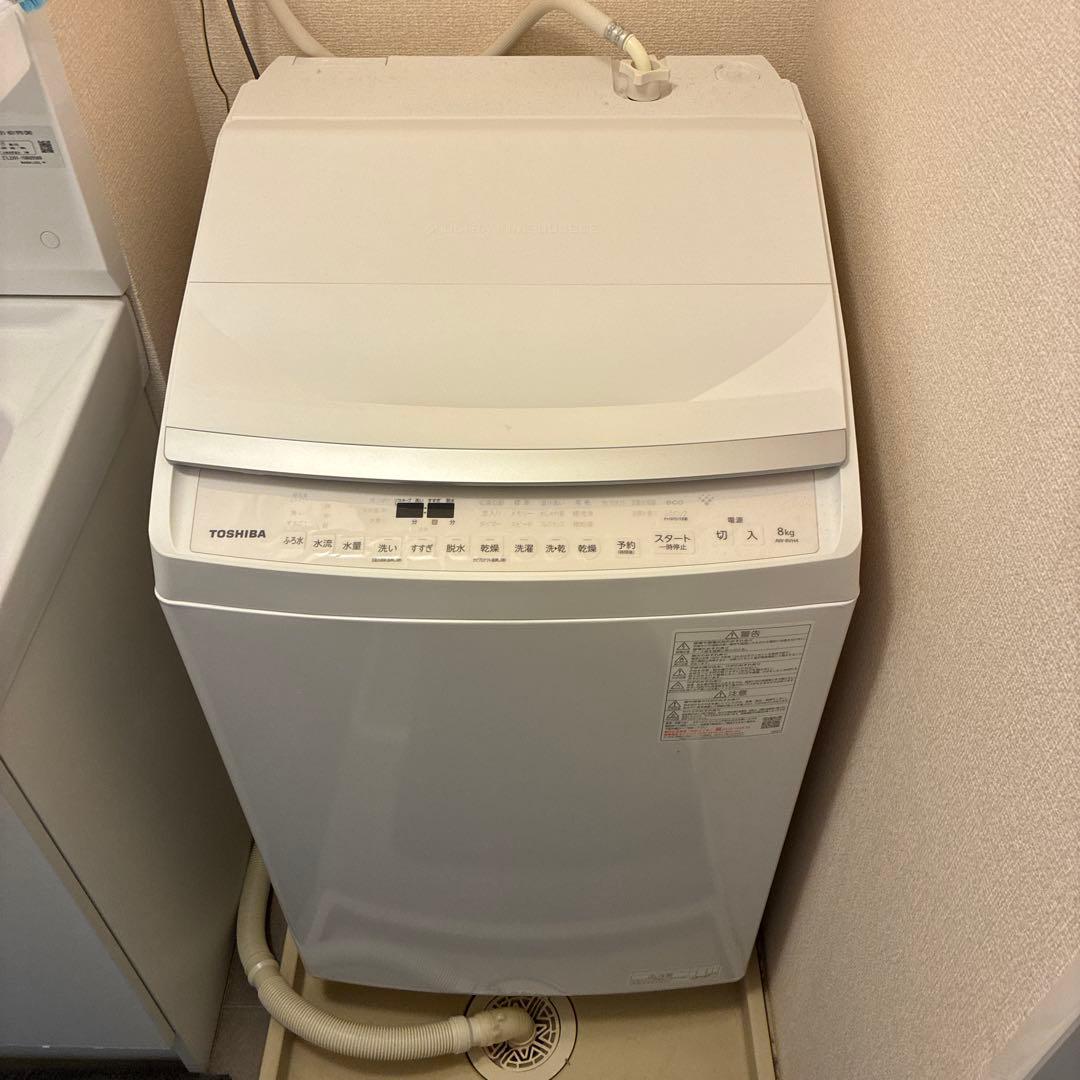 TOSHIBA 縦型洗濯機 AW-8VH4 本体