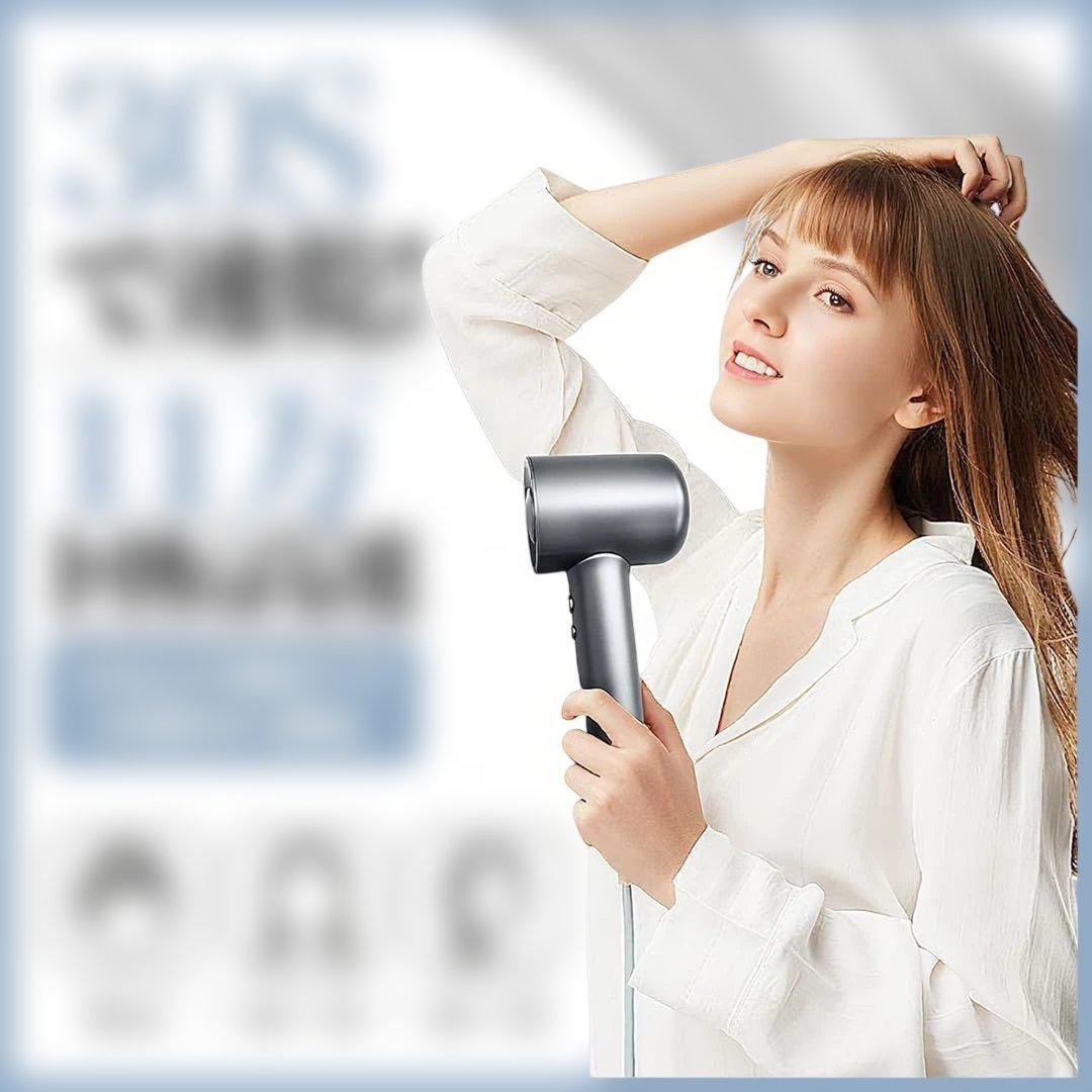 ドライヤー 斬新デザイン 15s速乾 大風量1300W 低騒音 軽量 小型