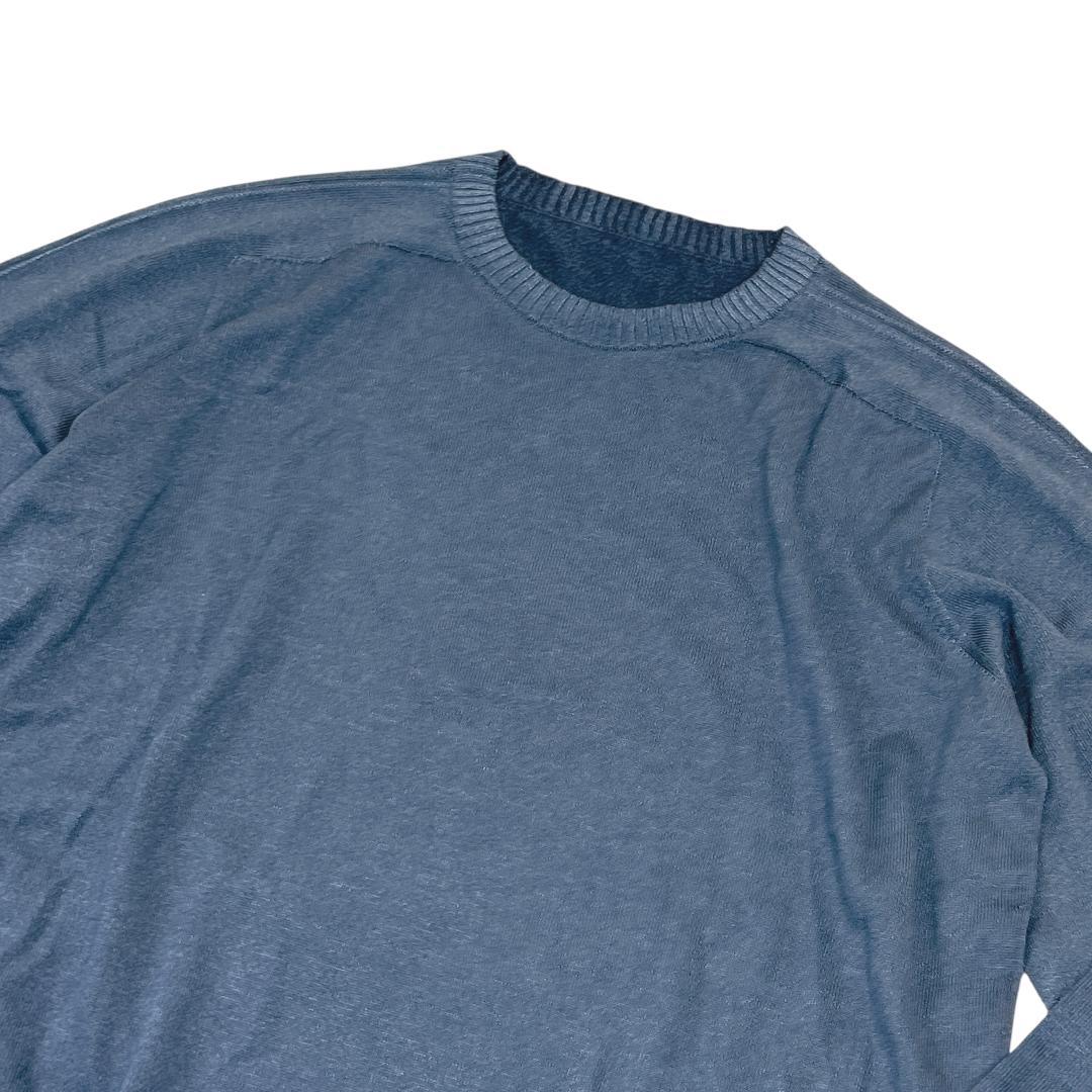 FLY3フライスリー綿竹カシミア素材シームレスニット52Ｌ /コットンカシミヤ