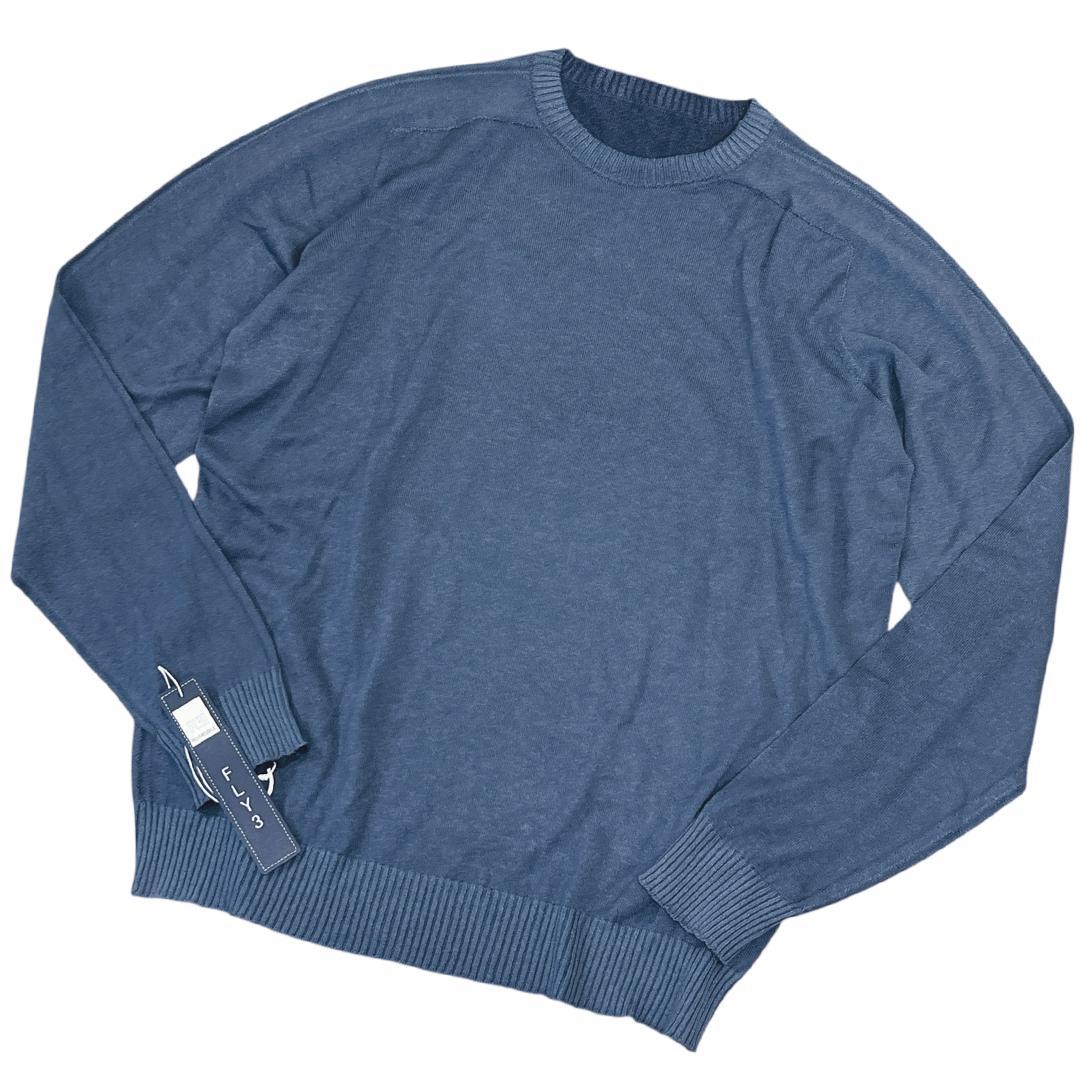 FLY3フライスリー綿竹カシミア素材シームレスニット52Ｌ /コットンカシミヤ