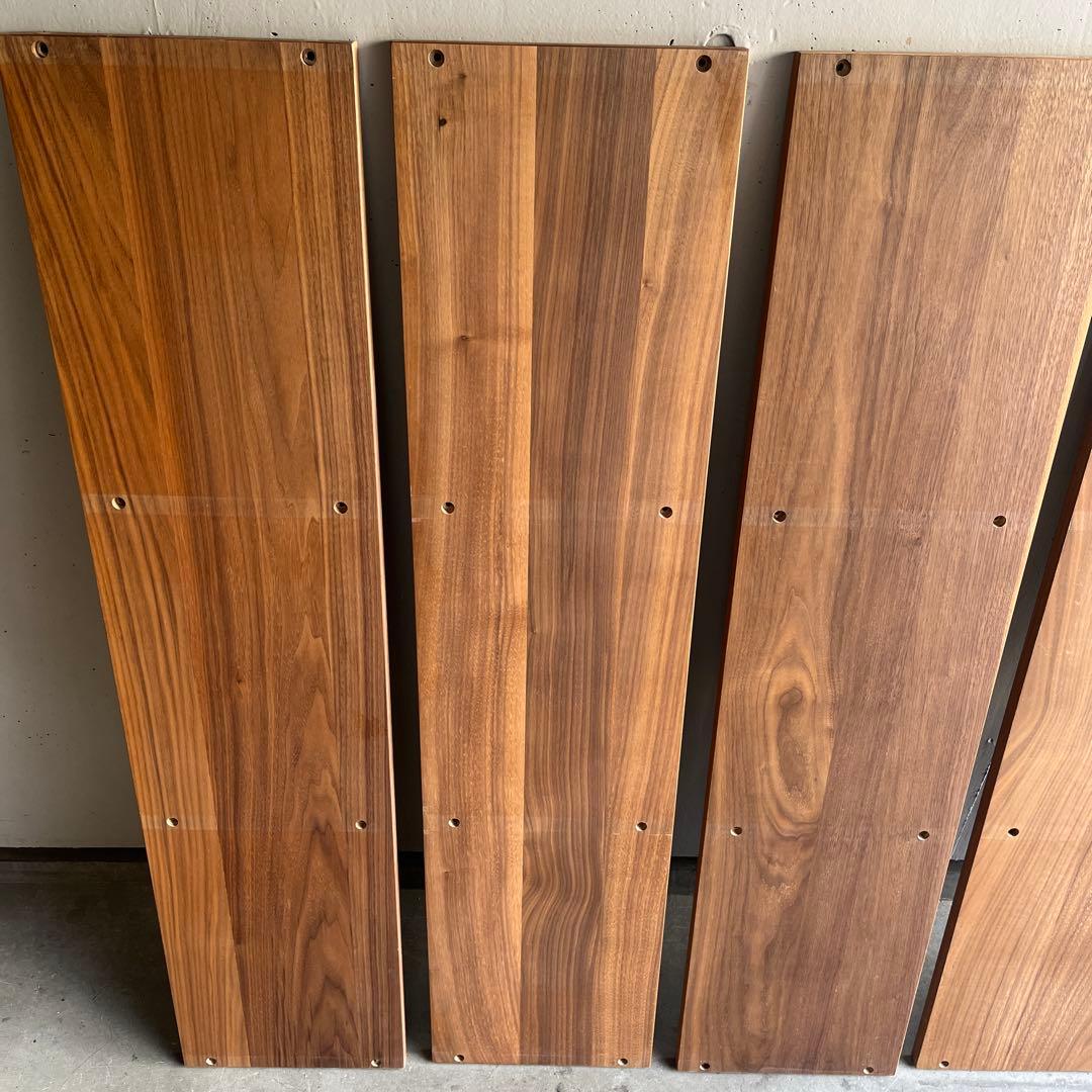 美品★無印スタッキングシェルフセット・３段×３列＋追加ワイド３段・ウォールナット