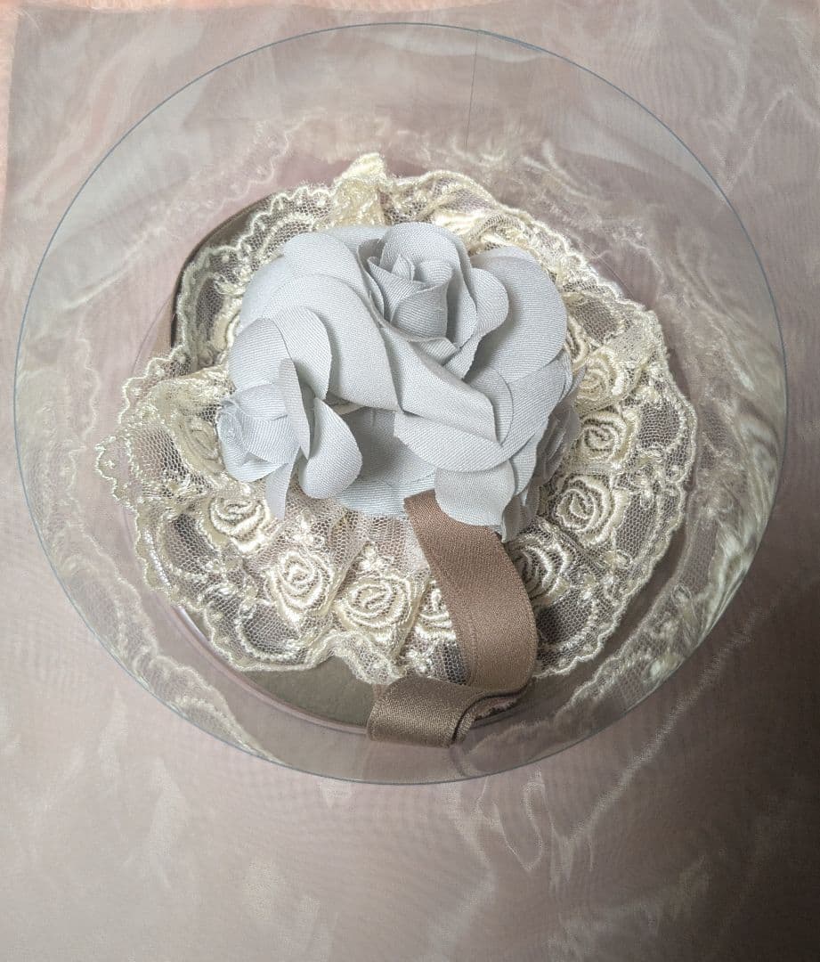 未使用　ロゼットヘッドドレス　ミルキーミント　ヴィクトリアンメイデン