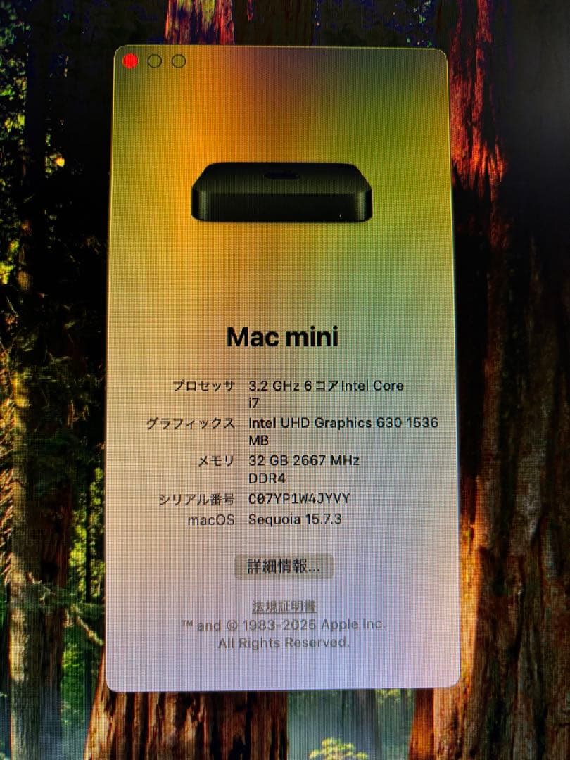 Mac mini 2018(32GB・512GB)周辺機器一式