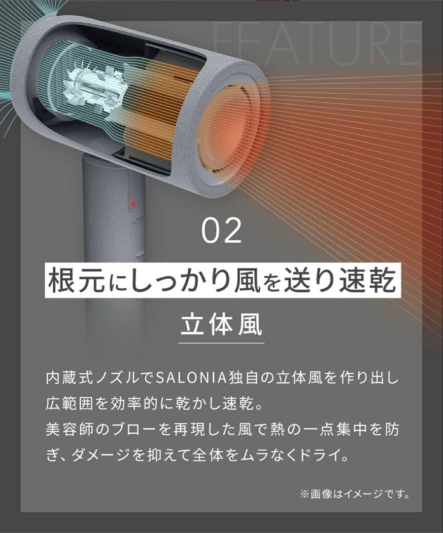 【新品/未使用】SALONIA エアトリートメント ドライヤー 最上位モデル