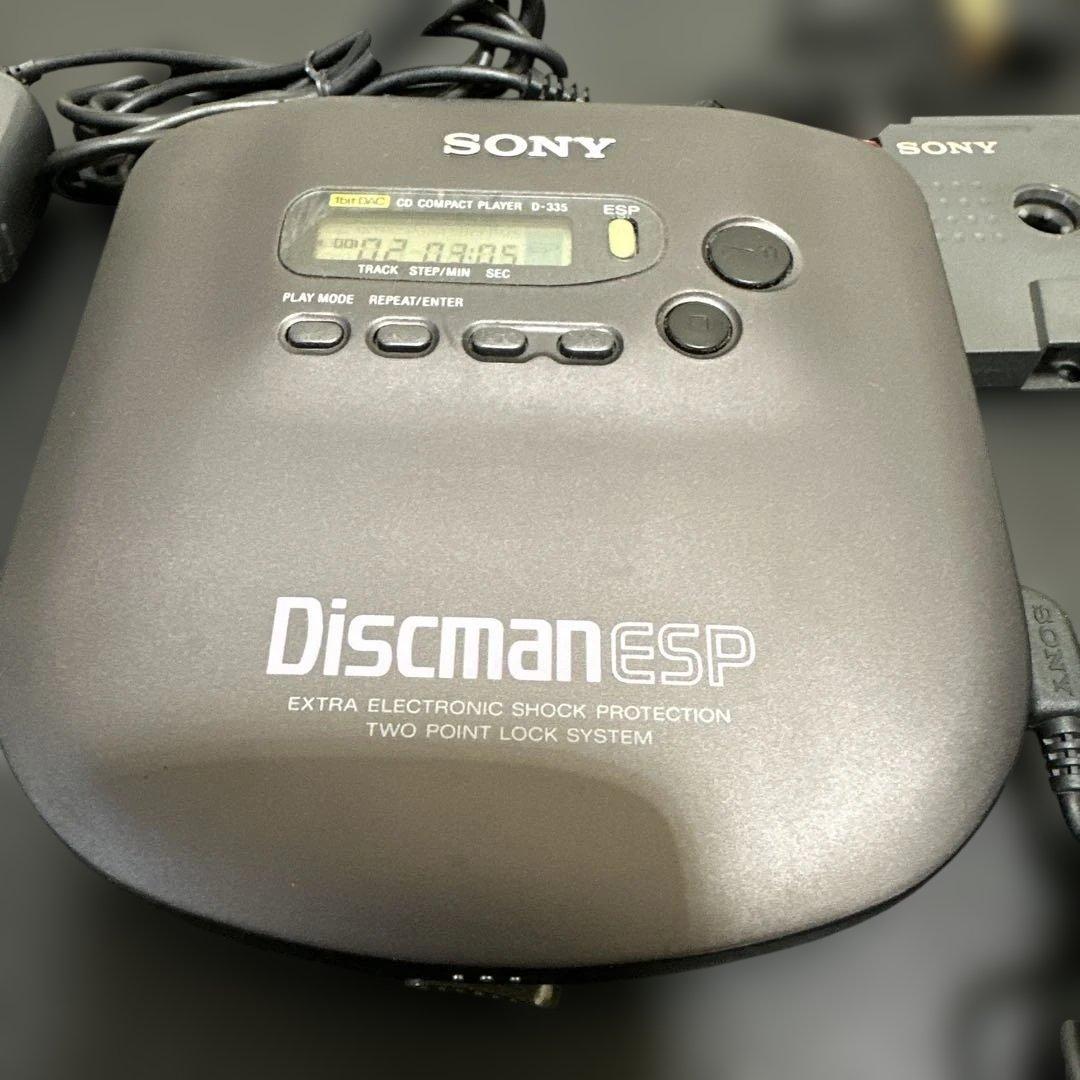 SONY Discman ESP D-335 ポータブルCDプレーヤー動作確認済