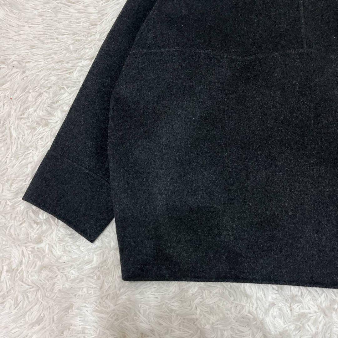 アーバンリサーチドアーズ　ウールリバーミドルガウンコート　チャコール