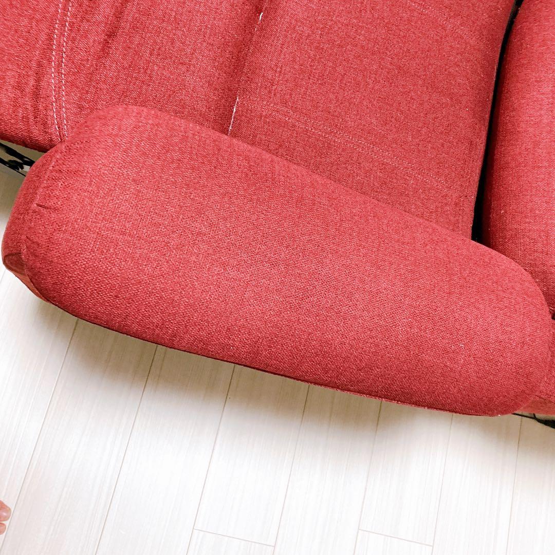 【極美品・送料込】ニトリ 2人用電動布張りリクライニングソファ