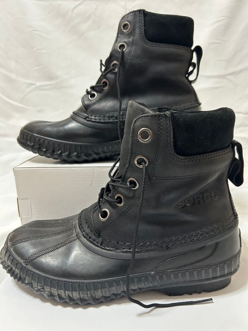 ≪美品≫【ソレル SOREL】シャイアンII 防水レザー 25㎝