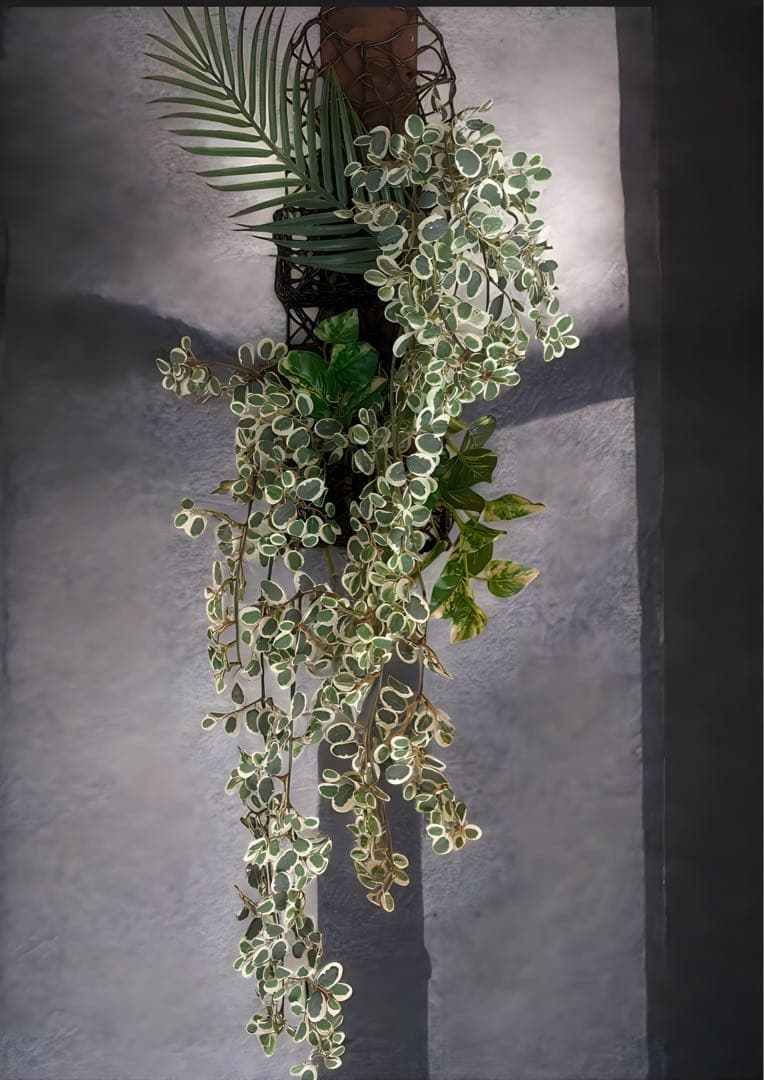 光触媒　人工観葉植物　ウォールグリーン　フェイクグリーン　壁掛けプミラＷ110