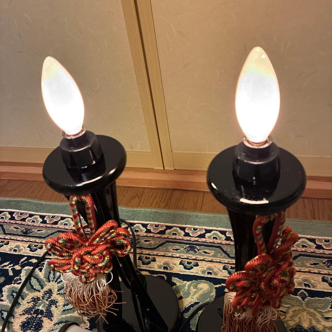 お雛様雪洞　伝統工芸木製品　京錦三本足　桜