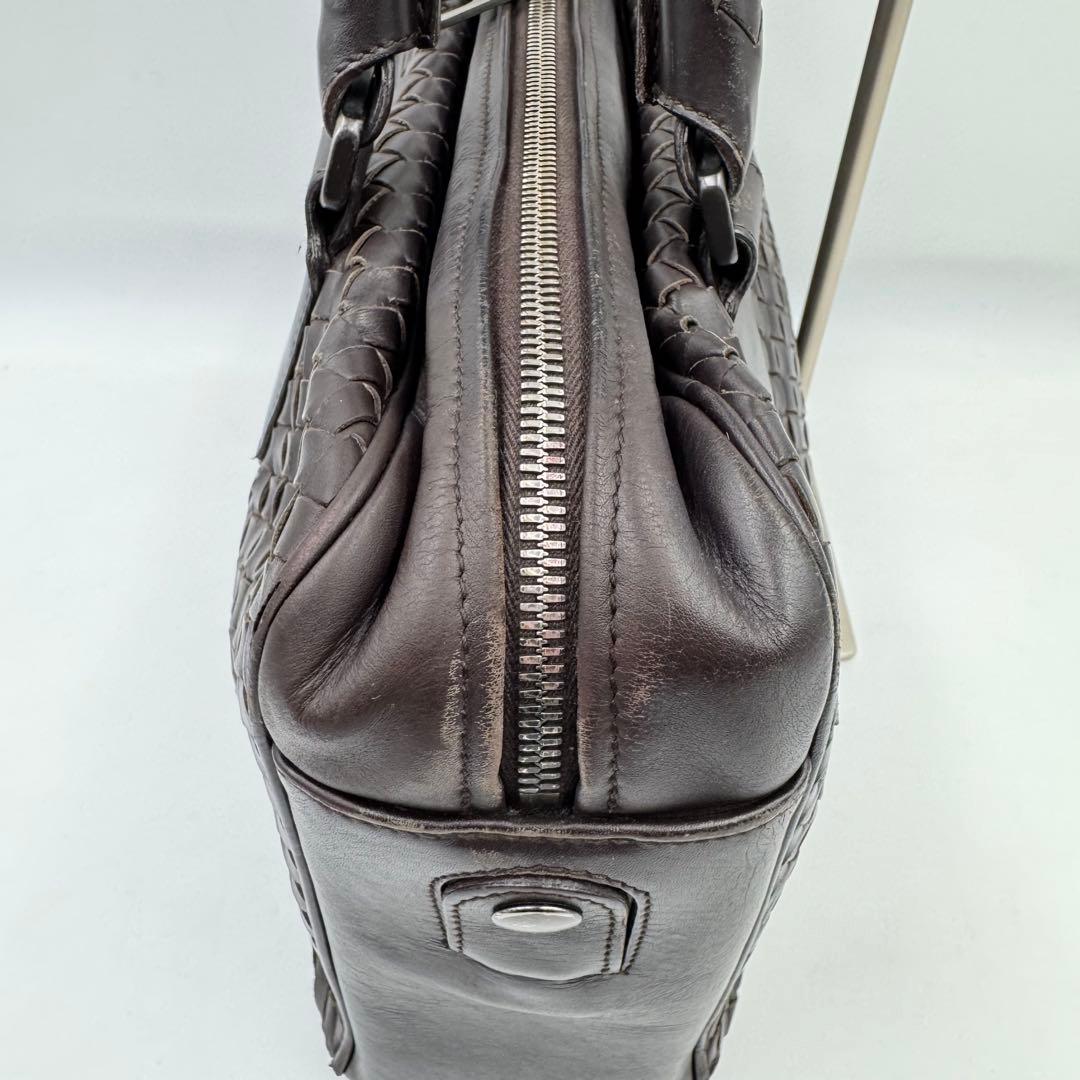 BOTTEGA VENETA ビジネスバッグ　ブラウン　オールレザー