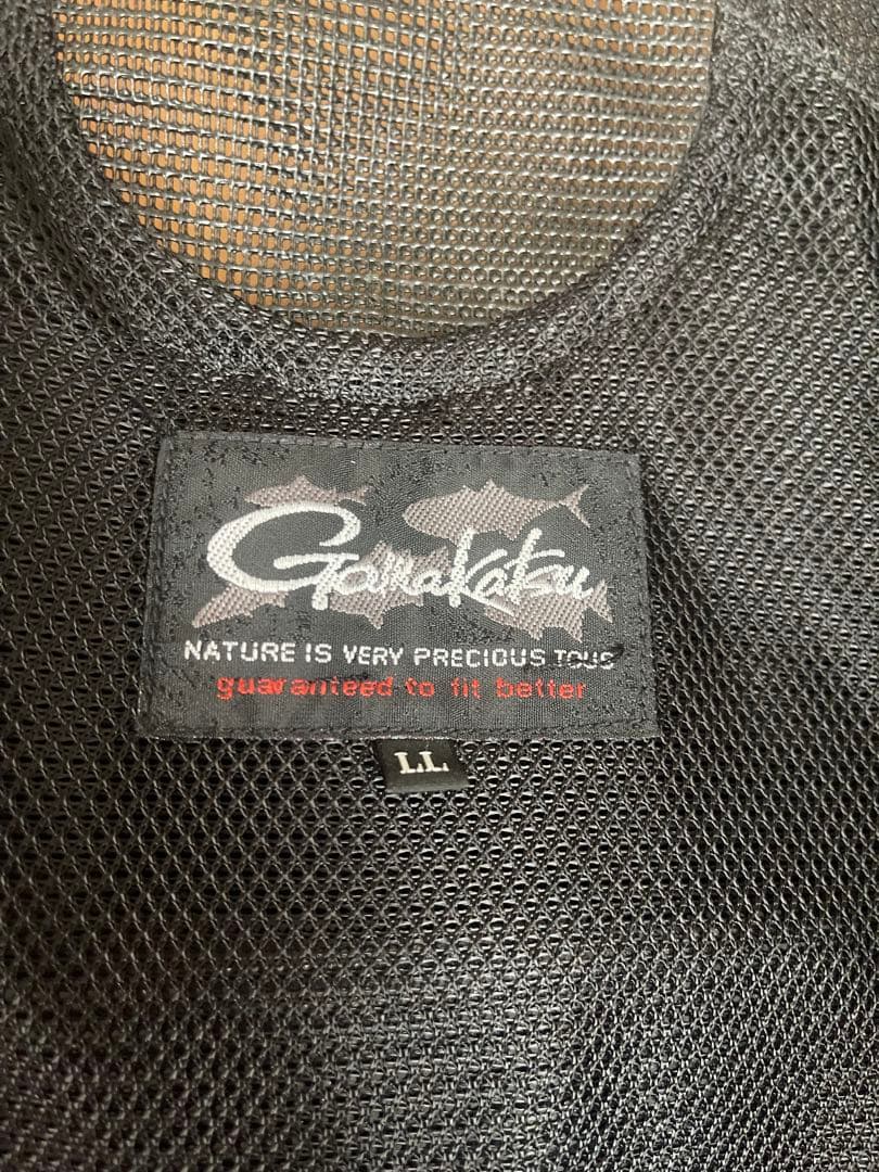 Gamakatsu フィッシング　フローティングベスト LLサイズ 黒/赤