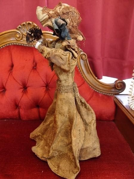 値下アンティーク オートマタ オルゴール BRU ビスクドール からくりジャンク