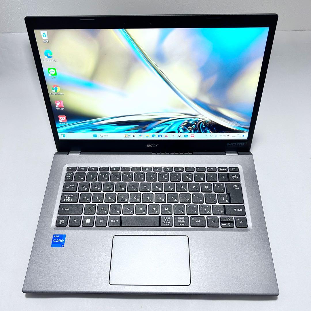 【美品】第12世代i5×SSD512｜Acer Aspire5｜バッテリー超良好
