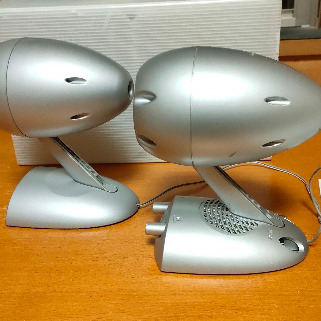TIMEDOMAIN mini スピーカー シルバー アダプター付