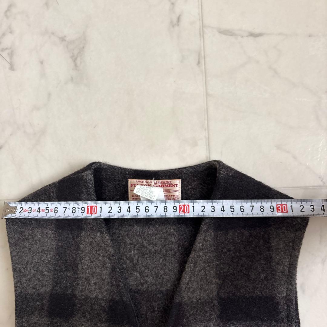 フィルソン FILSON マッキーノ ウール ベスト USA製 ブラック 38