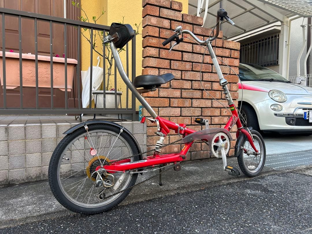 希少 elephant エレファント 折り畳みリカンベント自転車 6段サス付です