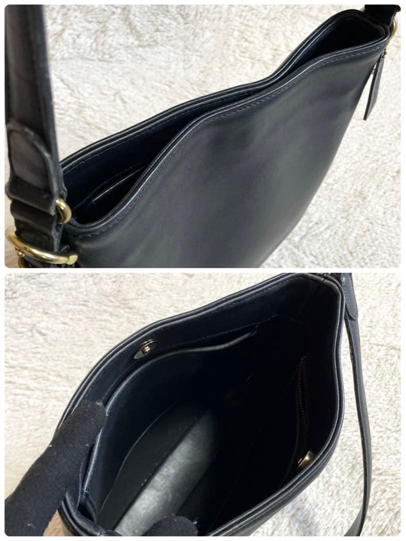 美品 オールドコーチ COACH クロスボディ オールレザー ショルダーバッグ