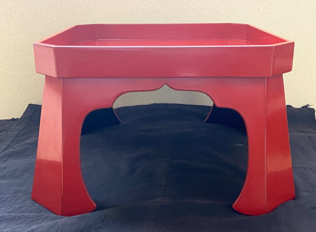 能登蔵出し 輪島塗 朱漆 脚付膳 / 時代 朱塗 漆器膳 正月