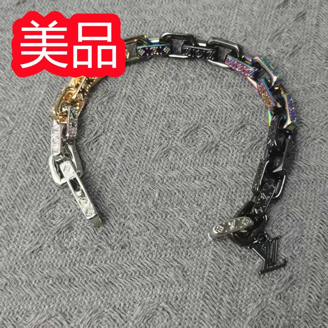 LOUIS VUITTONパラダイスチェーンブレスレットM0070Mマルチカラー