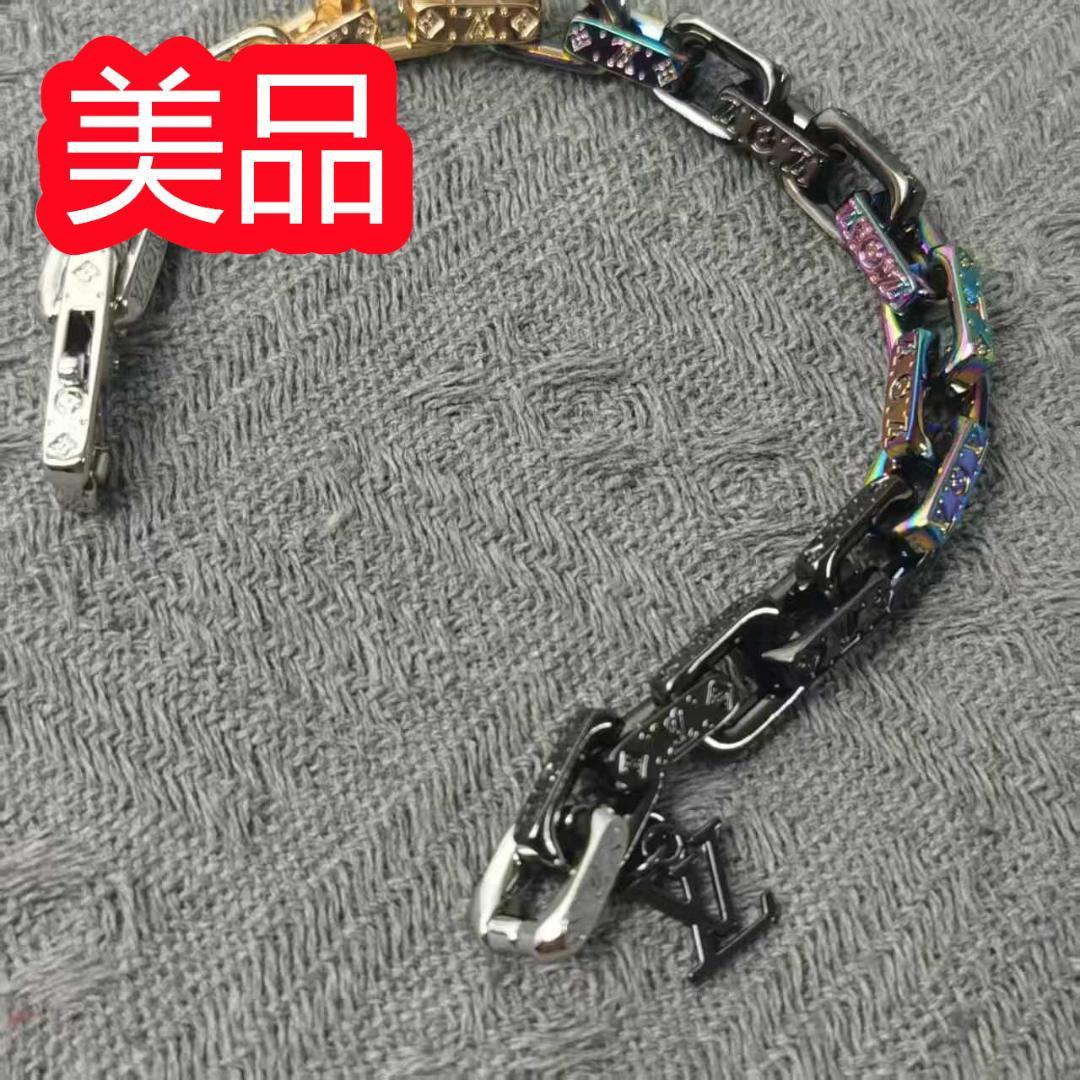 LOUIS VUITTONパラダイスチェーンブレスレットM0070Mマルチカラー