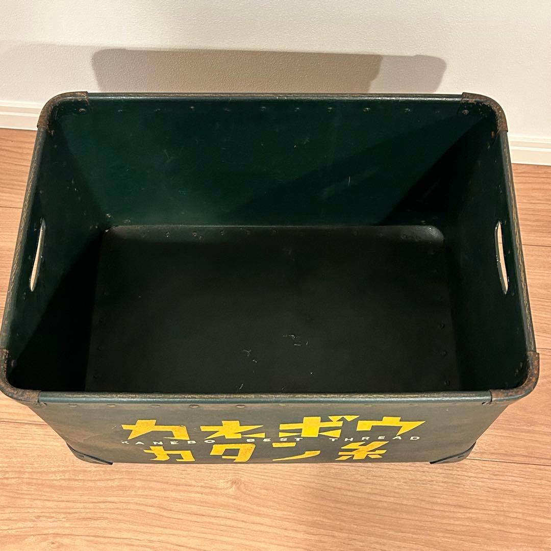 カネボウ カタン糸 昭和レトロ 古いボテ箱 レトロ雑貨　アンティーク