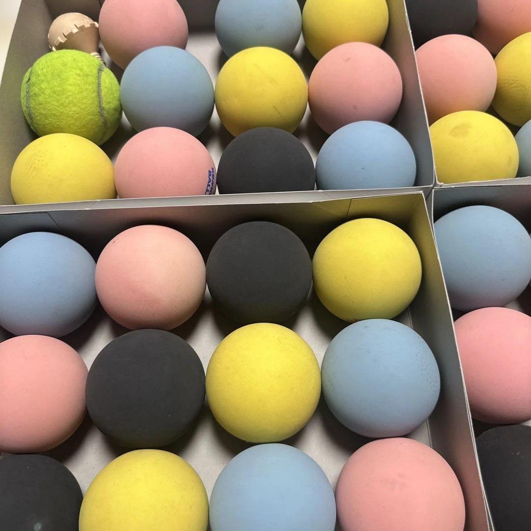 カラフル　ソフトテニス　ケンコー　カラーボール　45球