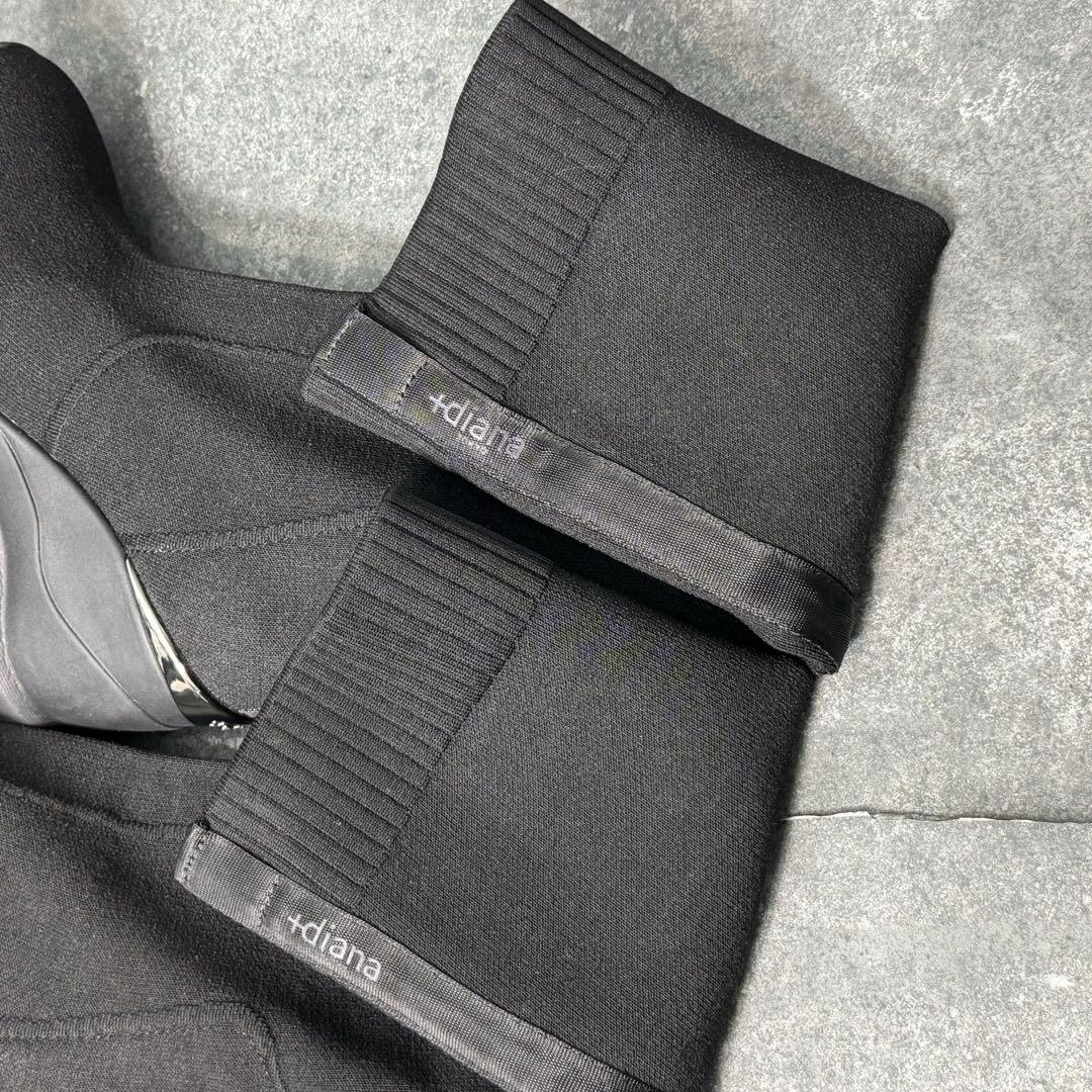 【極美品】＋diana ハイウェッジ ストレッチブーツ　ロングブーツ　23.5
