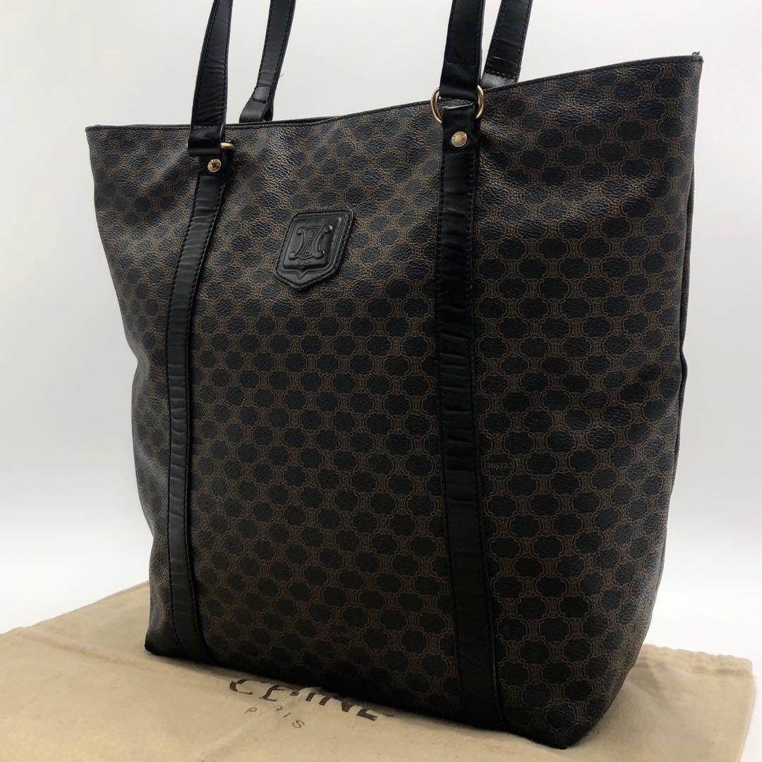 セリーヌ CELINE トートバッグ 黒マカダム 肩掛け