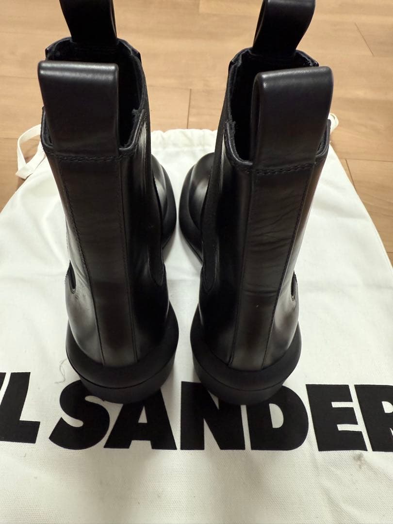 JIL SANDER ジルサンダー グロスレザー チェルシーブーツ