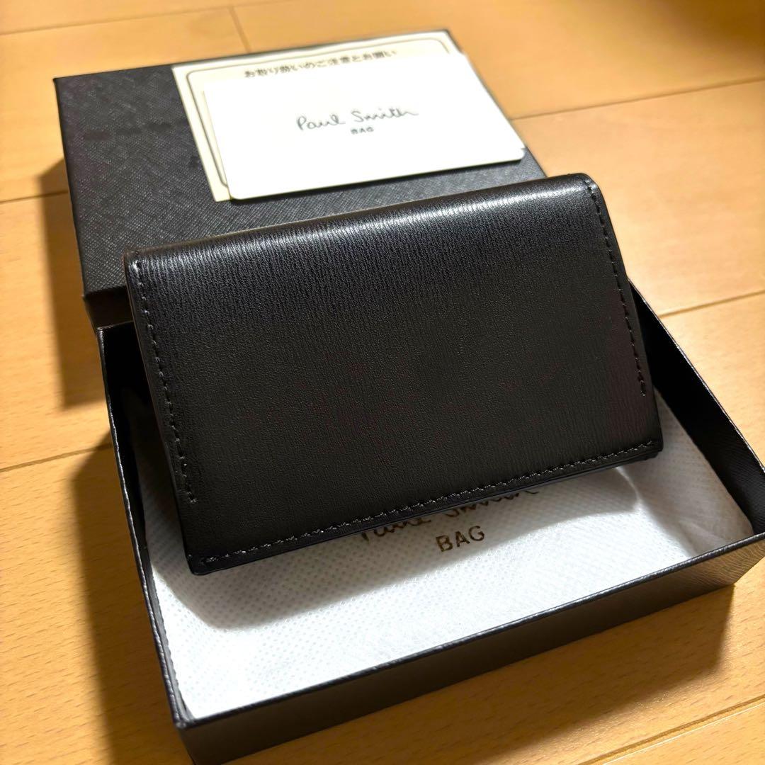 Paul Smith シティエンボス　名刺入れ　新品未使用品　ブラック　販売終了