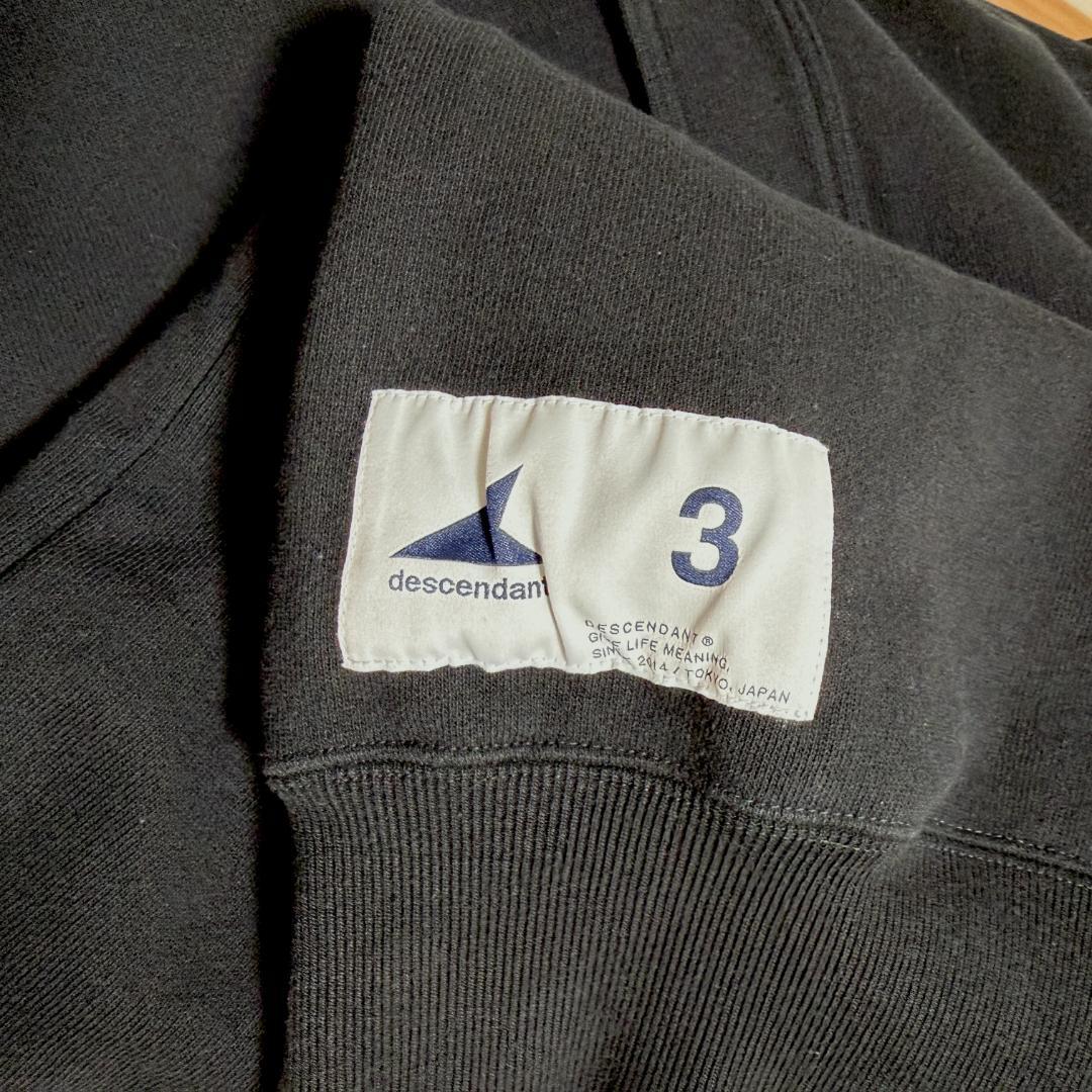 DESCENDANT VOIL HENLEY NECK ブラック 24AW
