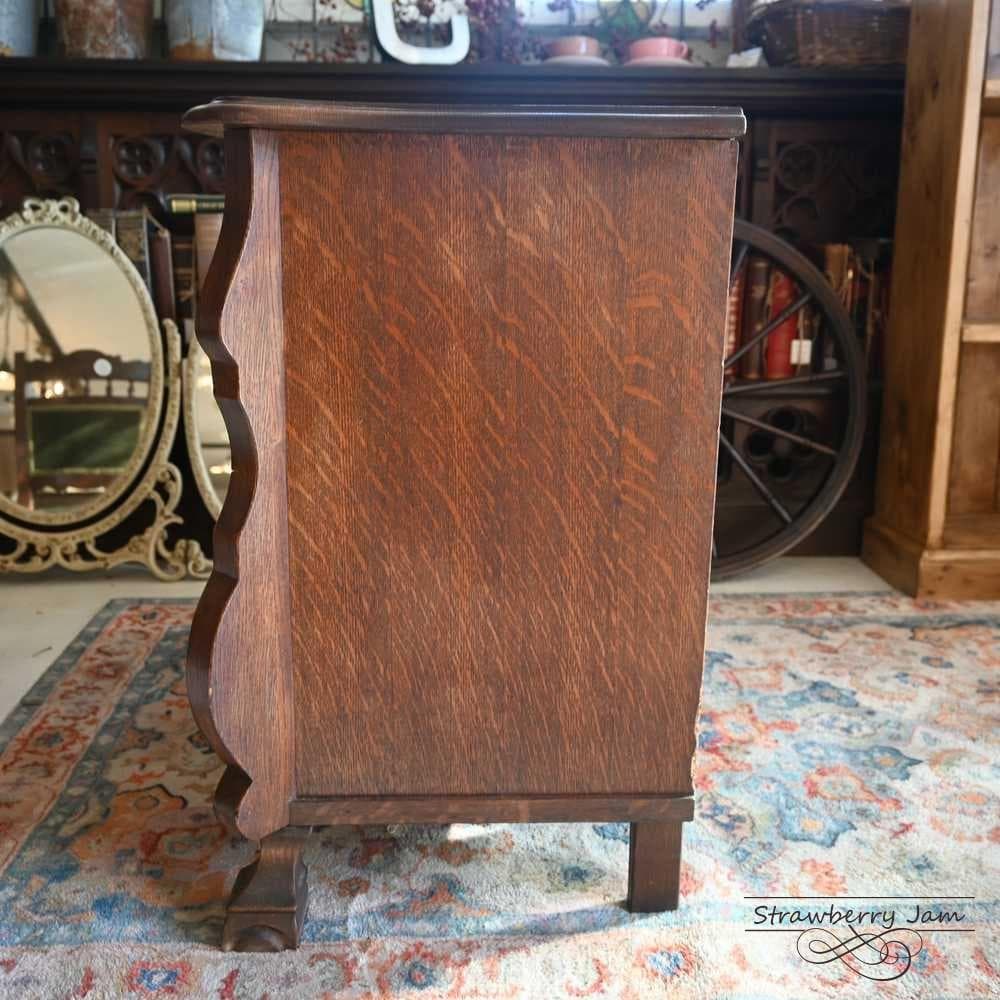 IFU-418 英国アンティーク オーク チェスト テレビボード 収納 イギリス