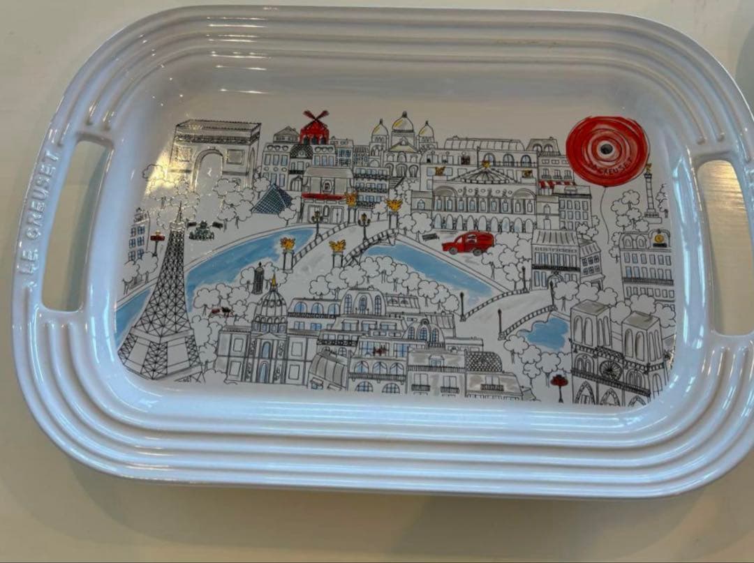 ル・クルーゼ パリシリーズ トレー＆プレートセット【廃盤・レア・美品】