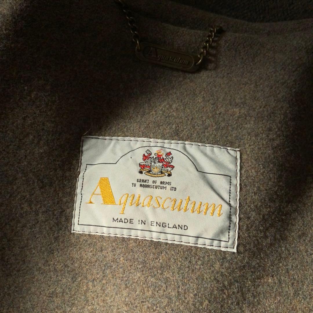 Aquascutum アクアスキュータム ダッフルコート M 英国製 ウール 茶