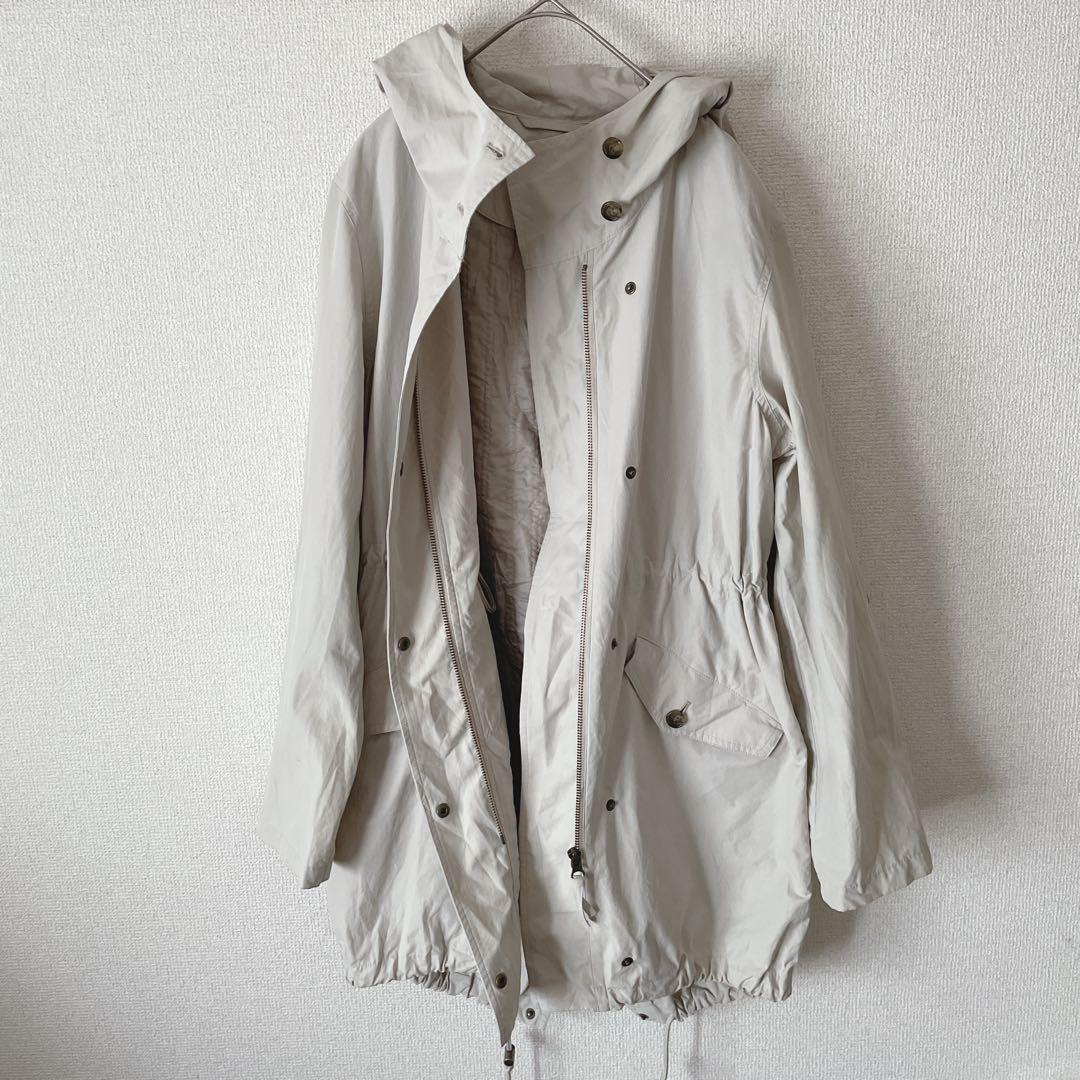 【23区/EMMETEX】ライトタッサーフーデッドコート40ライナー付